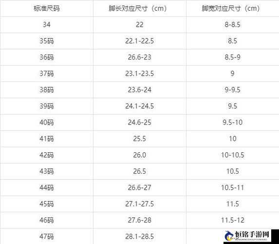 国产尺码与欧洲尺码表 2023-对比与解析